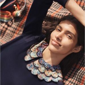 Adorable Cottage Core Hattie Collar Puff sleeved Sweatshirt size 12 BNWT!